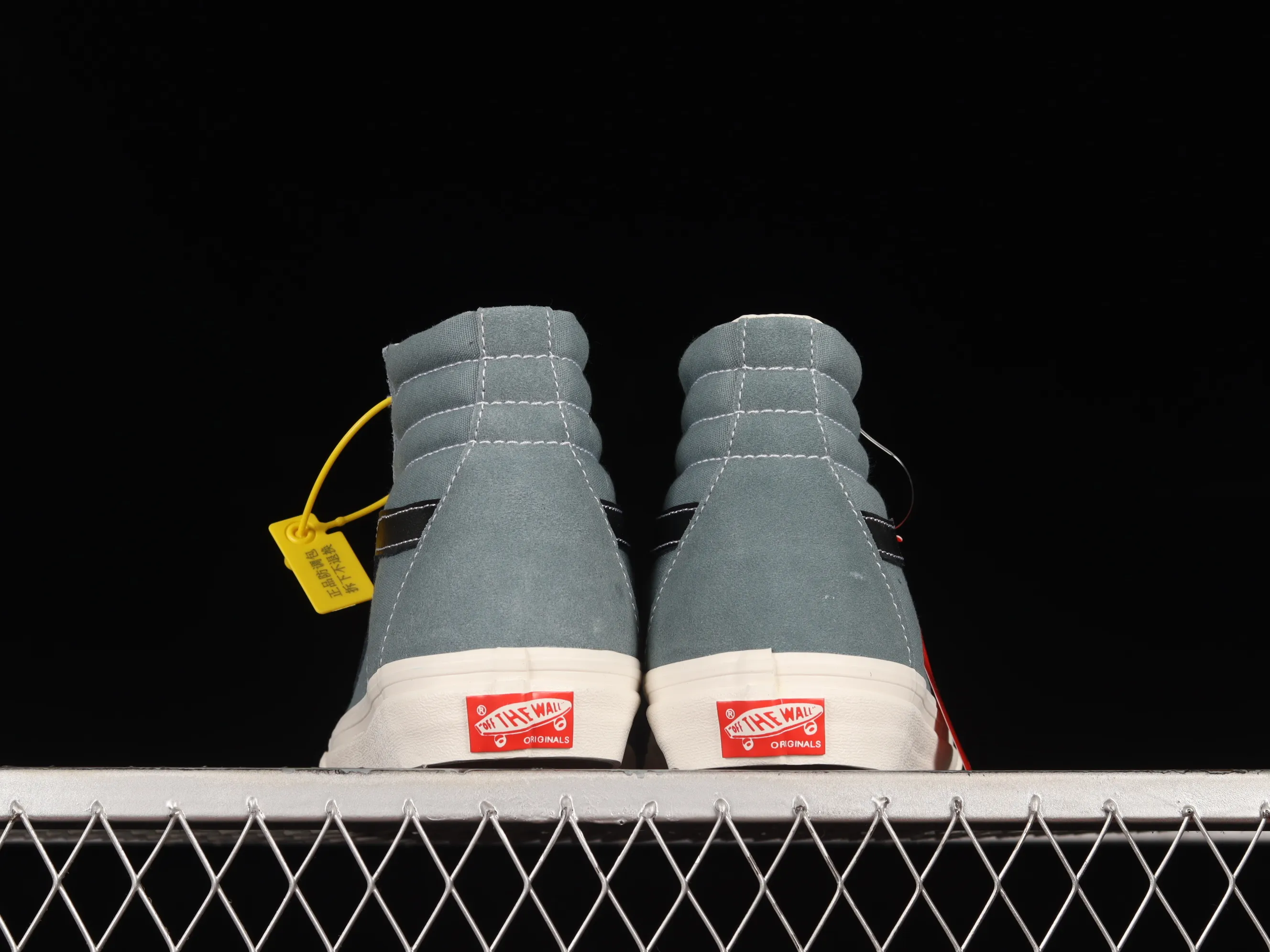 All categories Vans Vans series Vans Hi Vans high-top Vans OG SK8-Hi Lx fairy haze blue color Japanese retro trend high-top canvas skateboard shoes VN0A4BVB20R